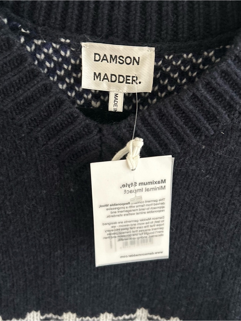 NWT Damson Madder Rhona Tank in Navy Horse - Picture 4 of 7